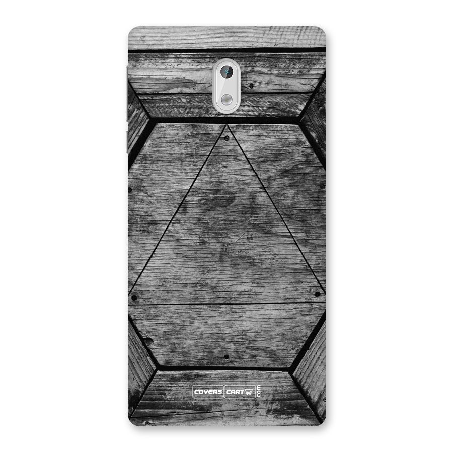 Wooden Hexagon Back Case for Nokia 3