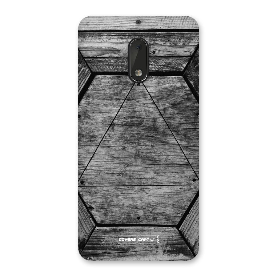 Wooden Hexagon Back Case for Nokia 6