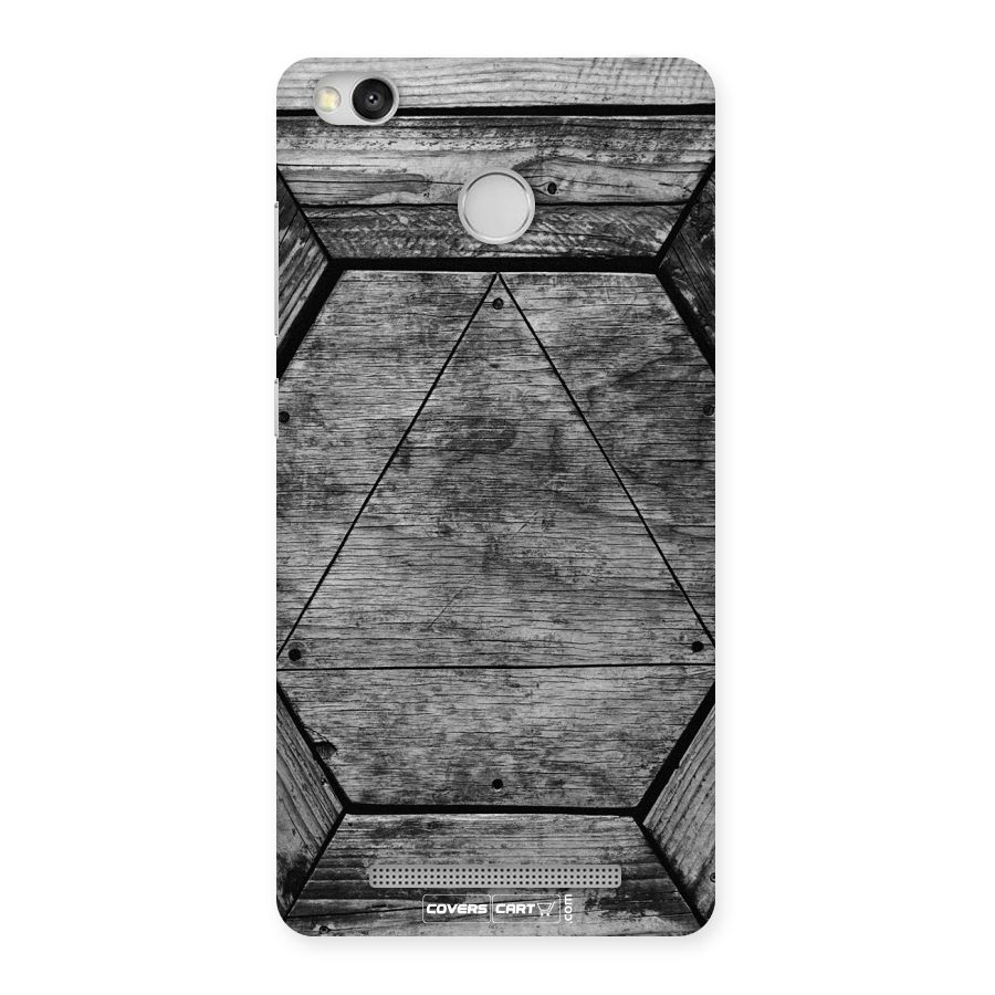 Wooden Hexagon Back Case for Redmi 3S Prime