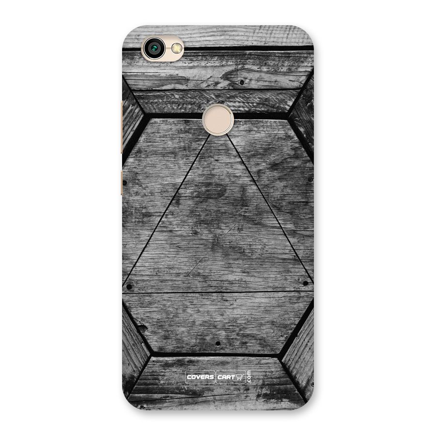 Wooden Hexagon Back Case for Redmi Y1 2017