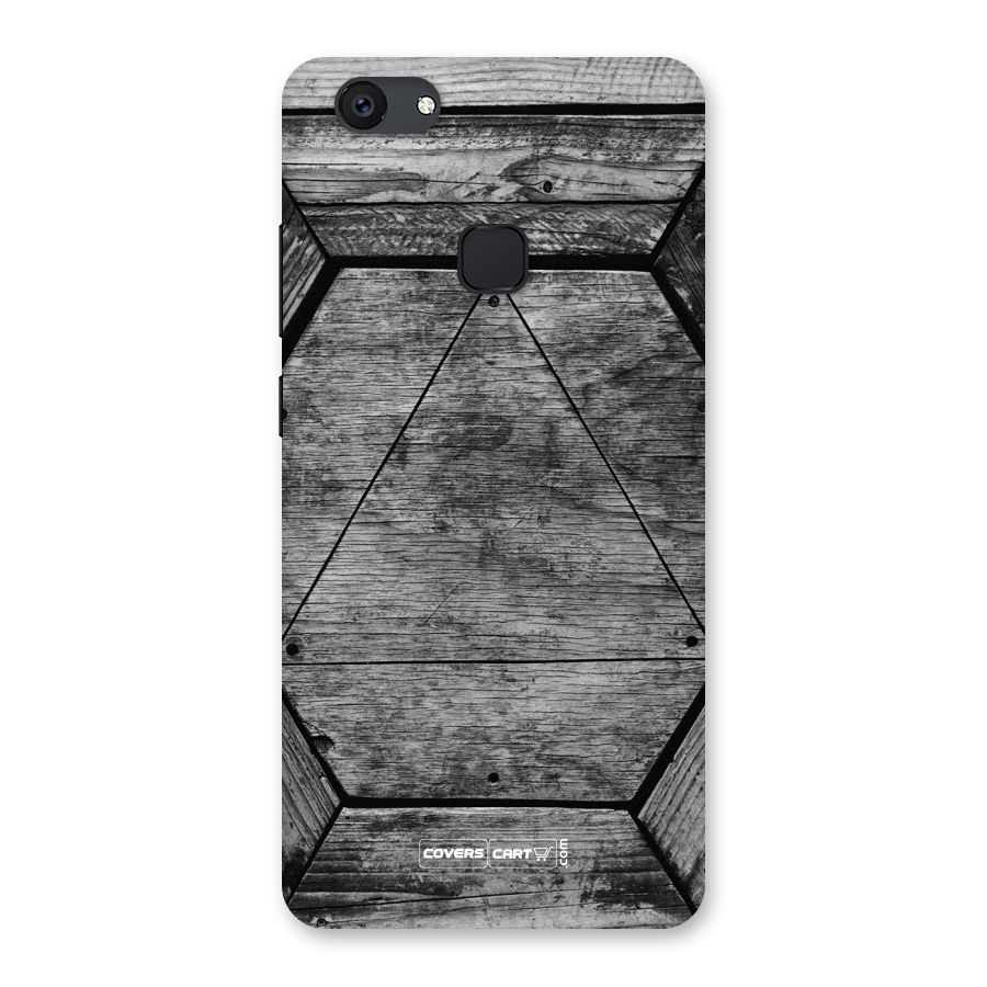 Wooden Hexagon Back Case for Vivo V7 Plus