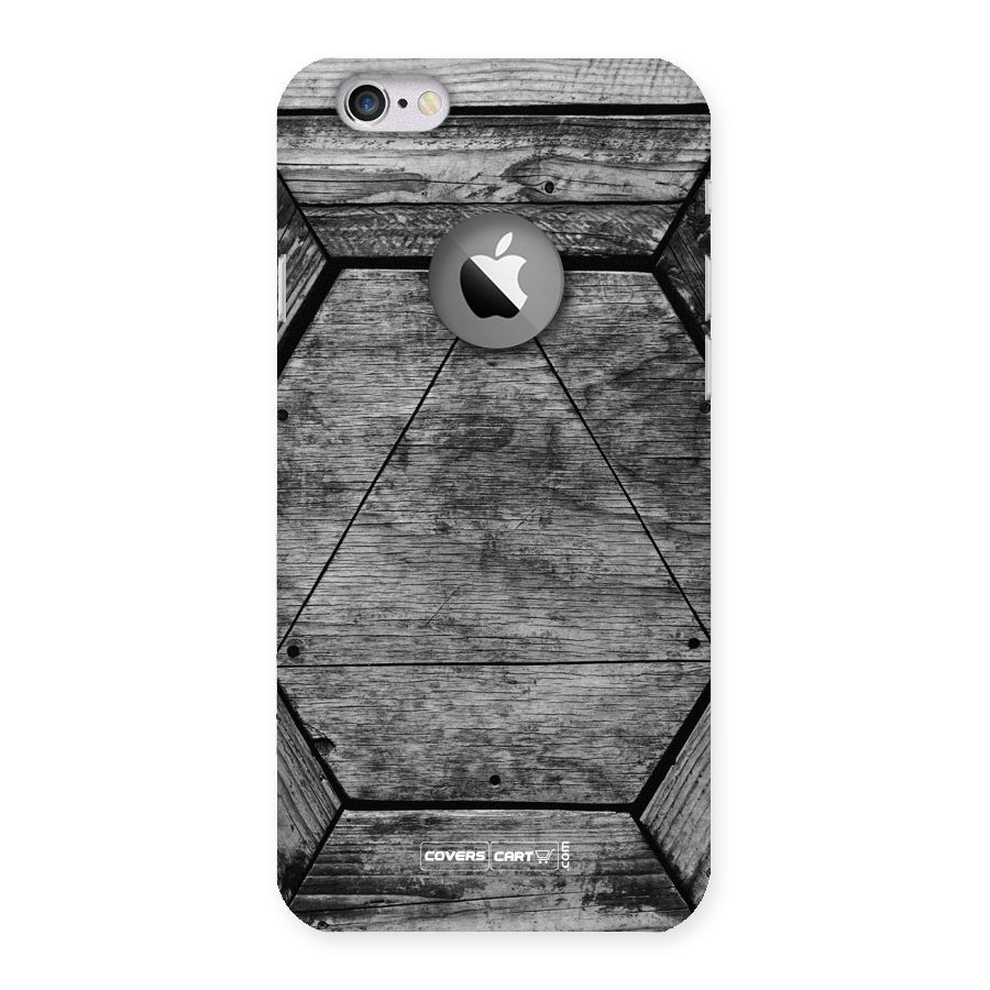 Wooden Hexagon Back Case for iPhone 6 Logo Cut
