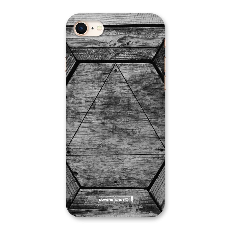 Wooden Hexagon Back Case for iPhone 8