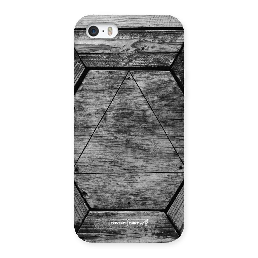 Wooden Hexagon Back Case for iPhone SE