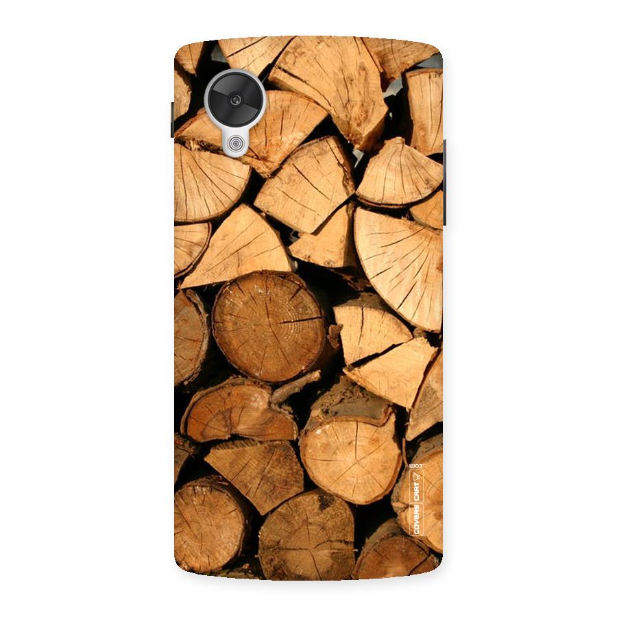 Wooden Logs Back Case for Google Nexsus 5