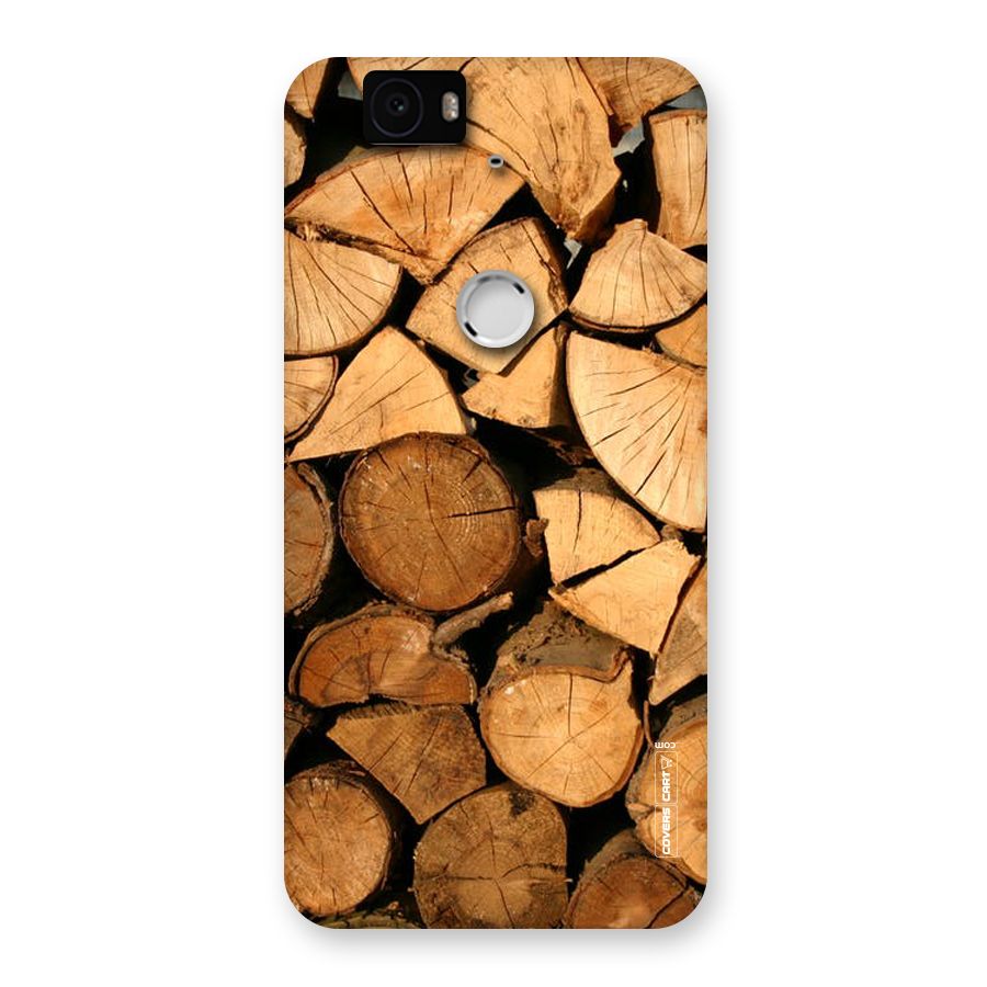 Wooden Logs Back Case for Google Nexus-6P