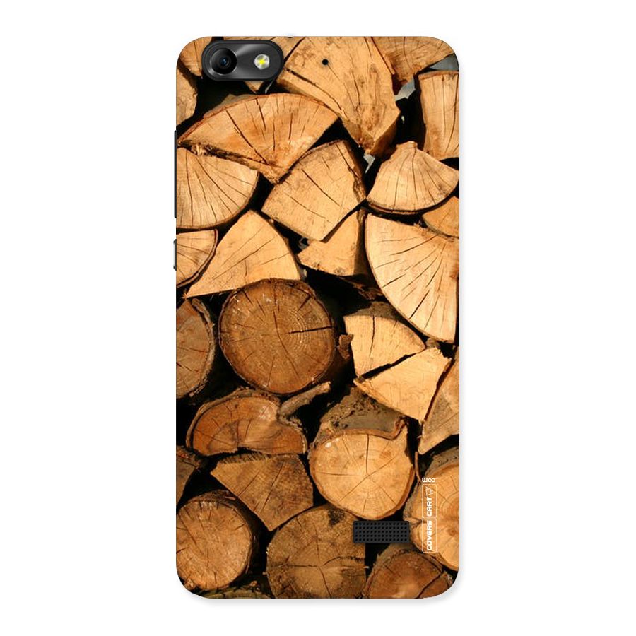 Wooden Logs Back Case for Honor 4C