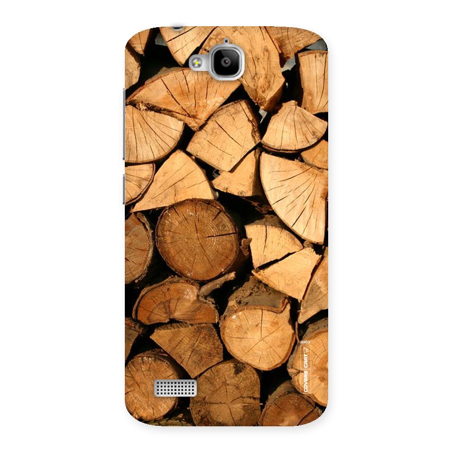 Wooden Logs Back Case for Honor Holly