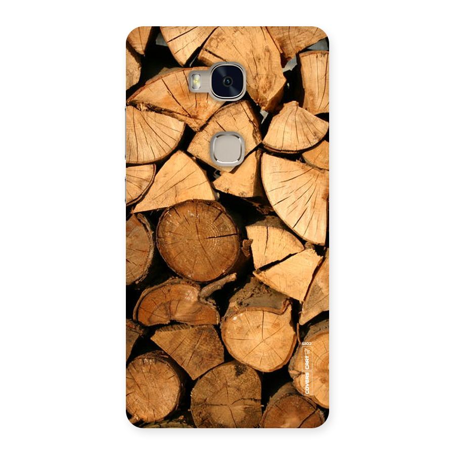 Wooden Logs Back Case for Huawei Honor 5X