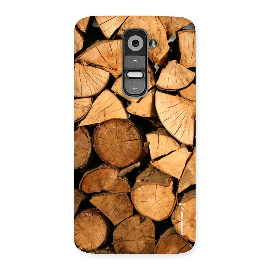 Wooden Logs Back Case for LG G2