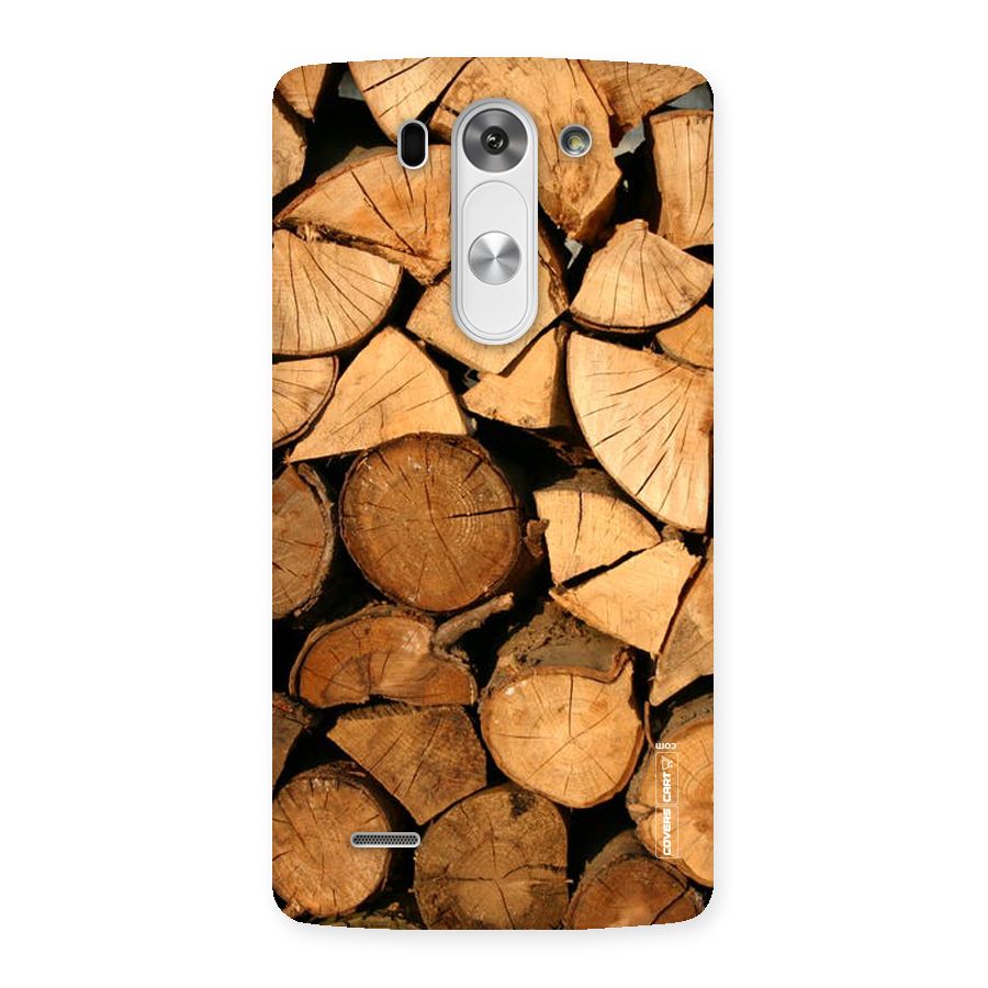 Wooden Logs Back Case for LG G3 Beat