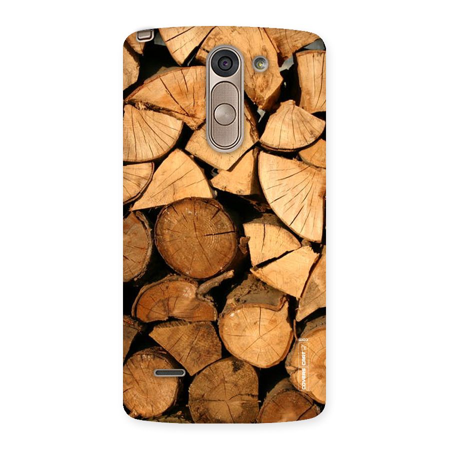 Wooden Logs Back Case for LG G3 Stylus