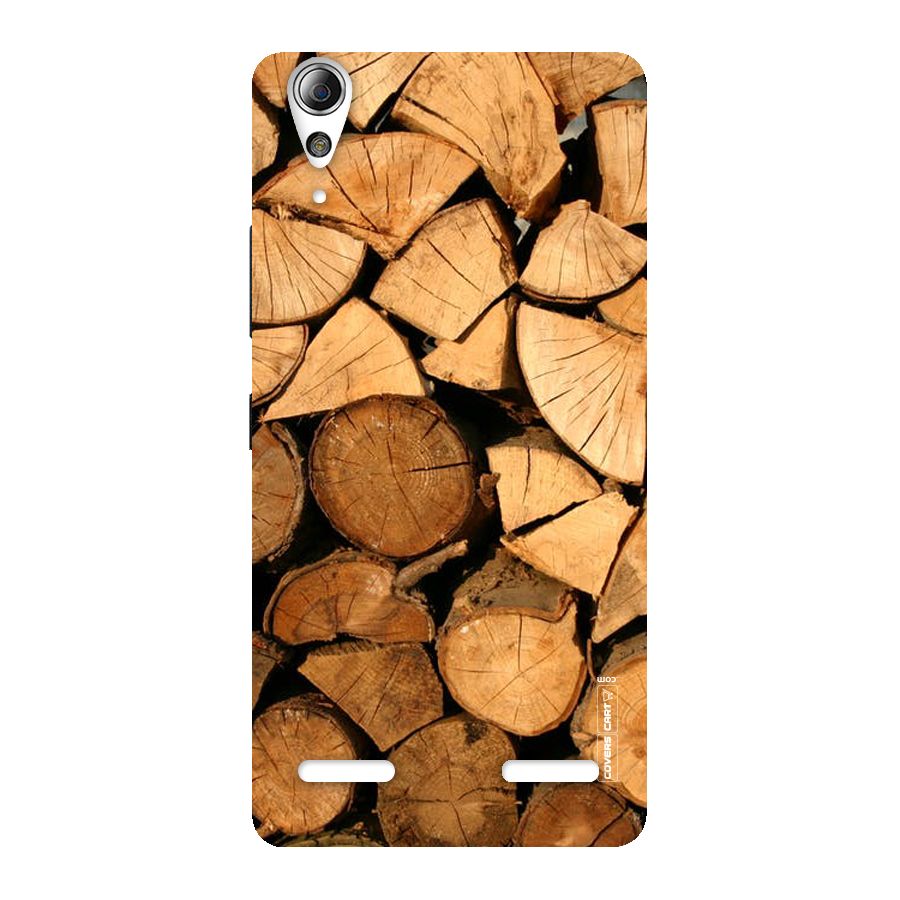 Wooden Logs Back Case for Lenovo A6000