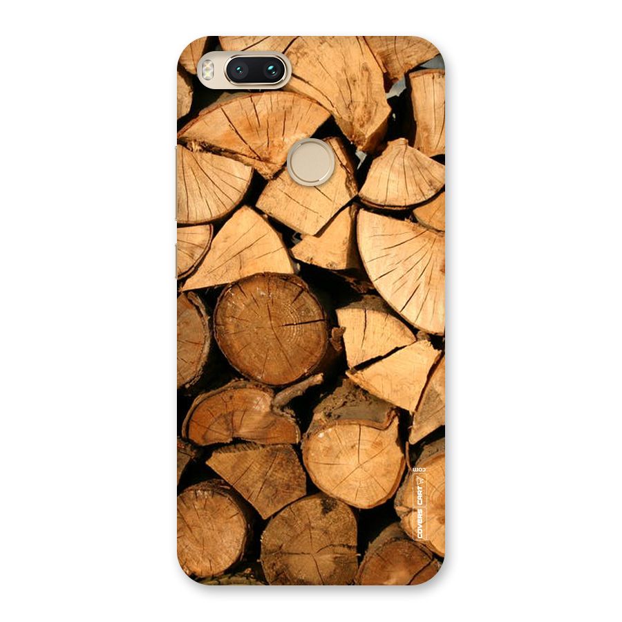 Wooden Logs Back Case for Mi A1