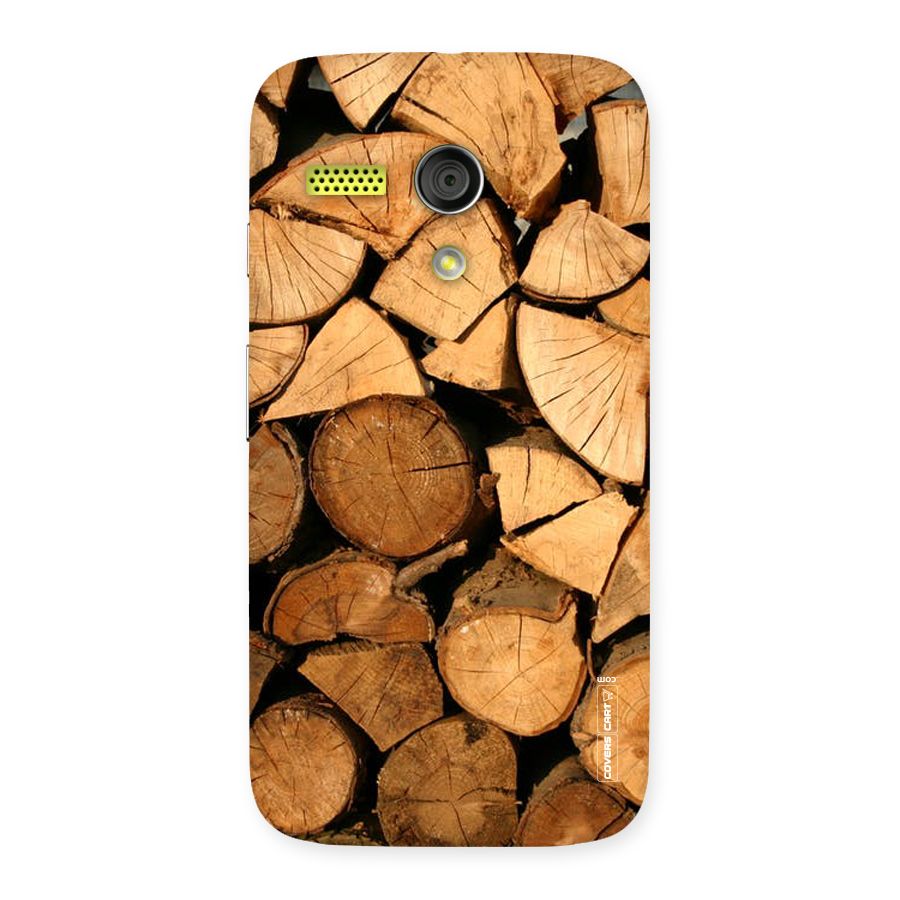 Wooden Logs Back Case for Moto G