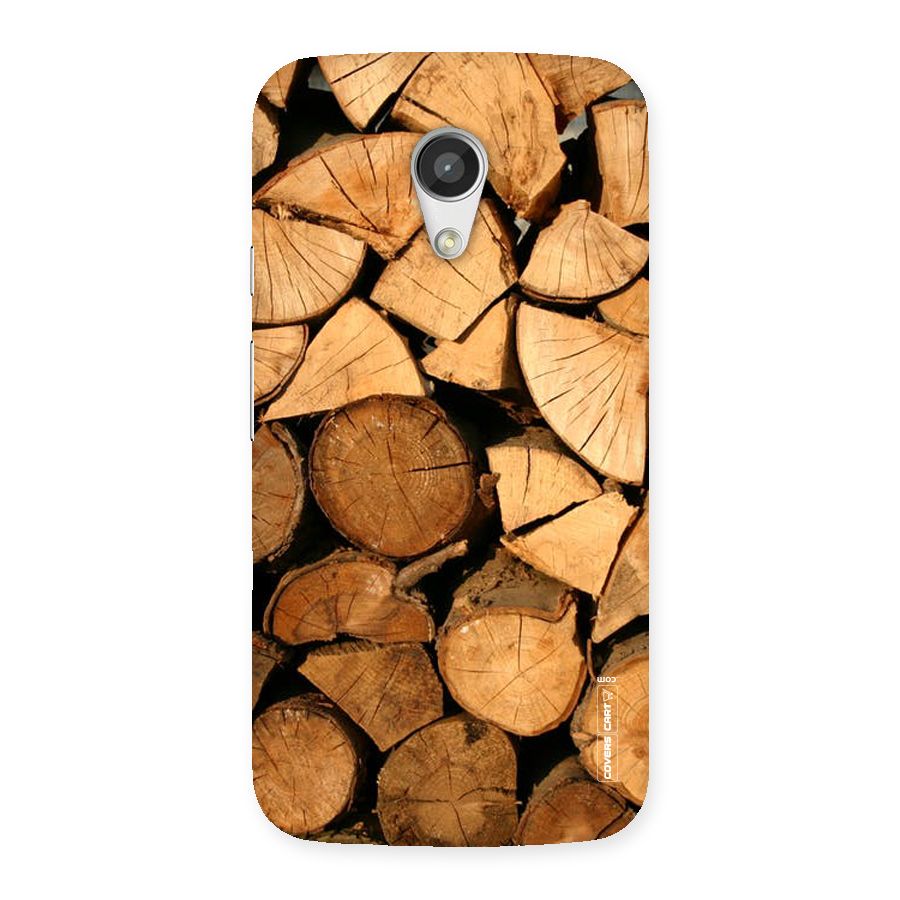 Wooden Logs Back Case for Moto G 2nd Gen