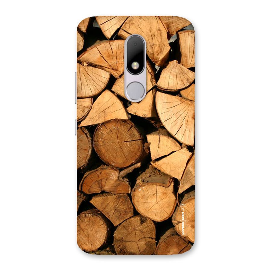 Wooden Logs Back Case for Moto M