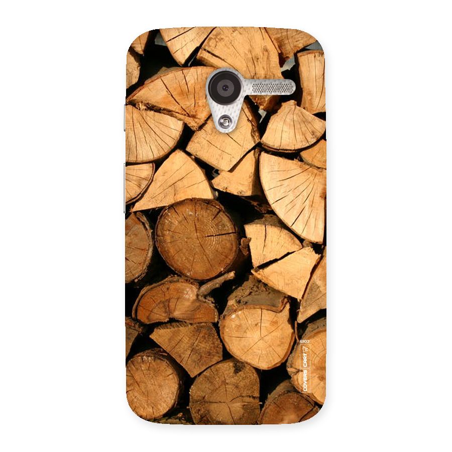 Wooden Logs Back Case for Moto X