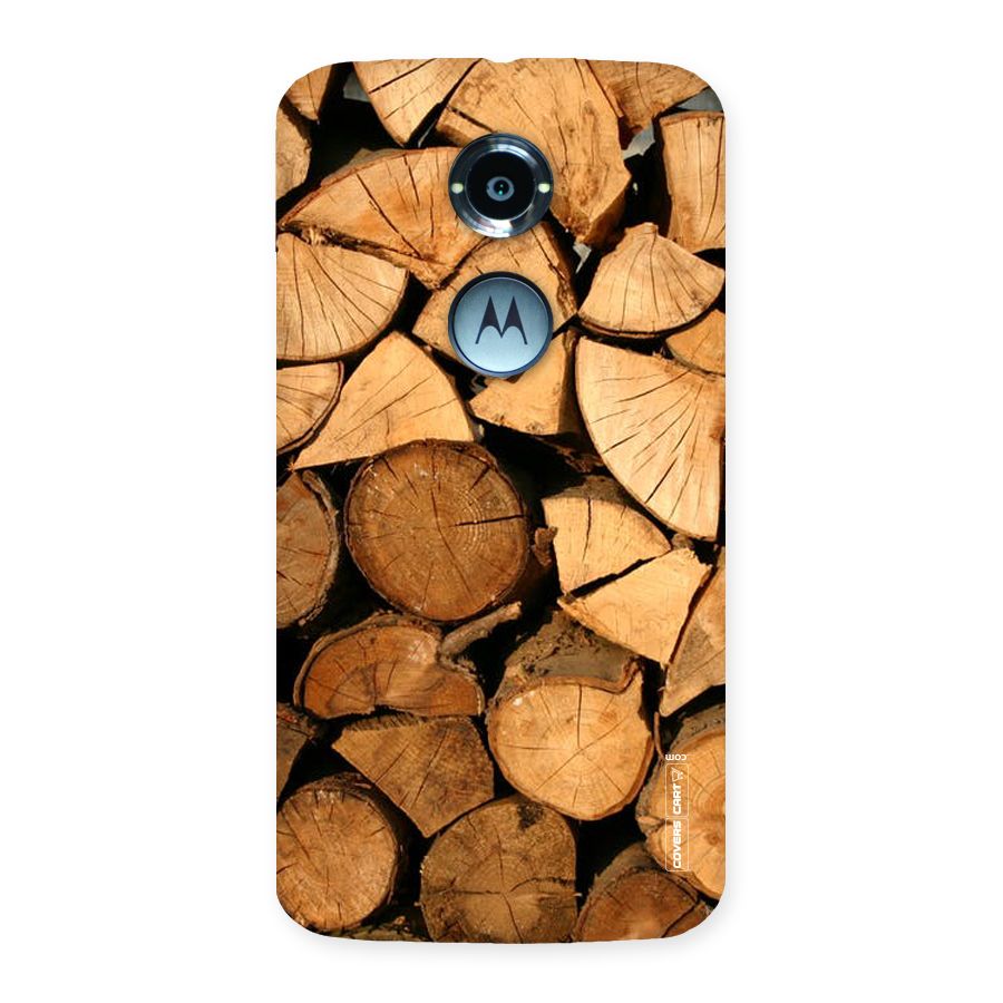 Wooden Logs Back Case for Moto X 2nd Gen