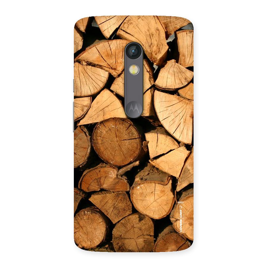 Wooden Logs Back Case for Moto X Play