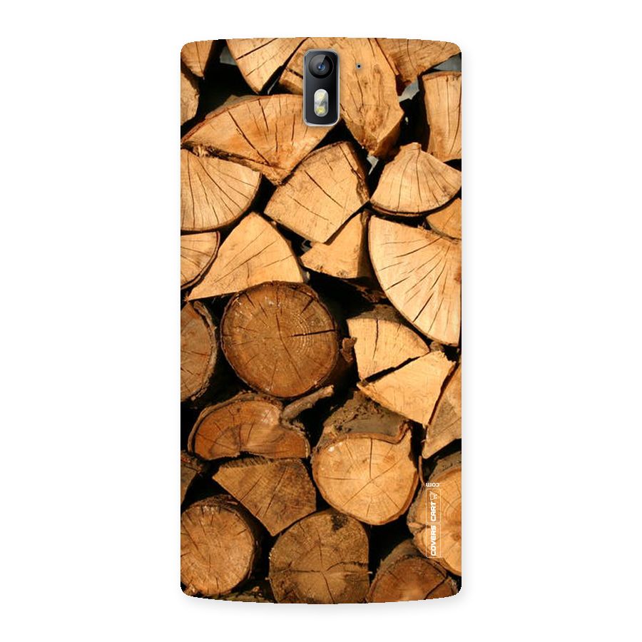 Wooden Logs Back Case for One Plus One