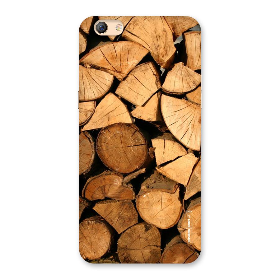 Wooden Logs Back Case for Oppo F3 Plus
