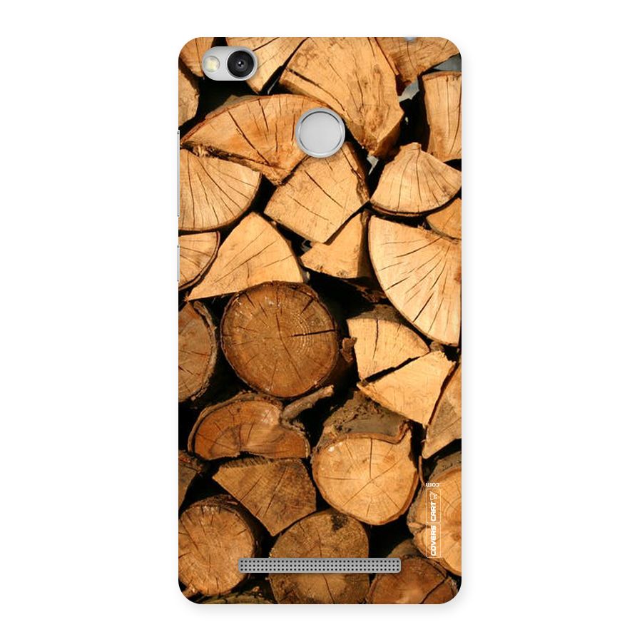 Wooden Logs Back Case for Redmi 3S Prime