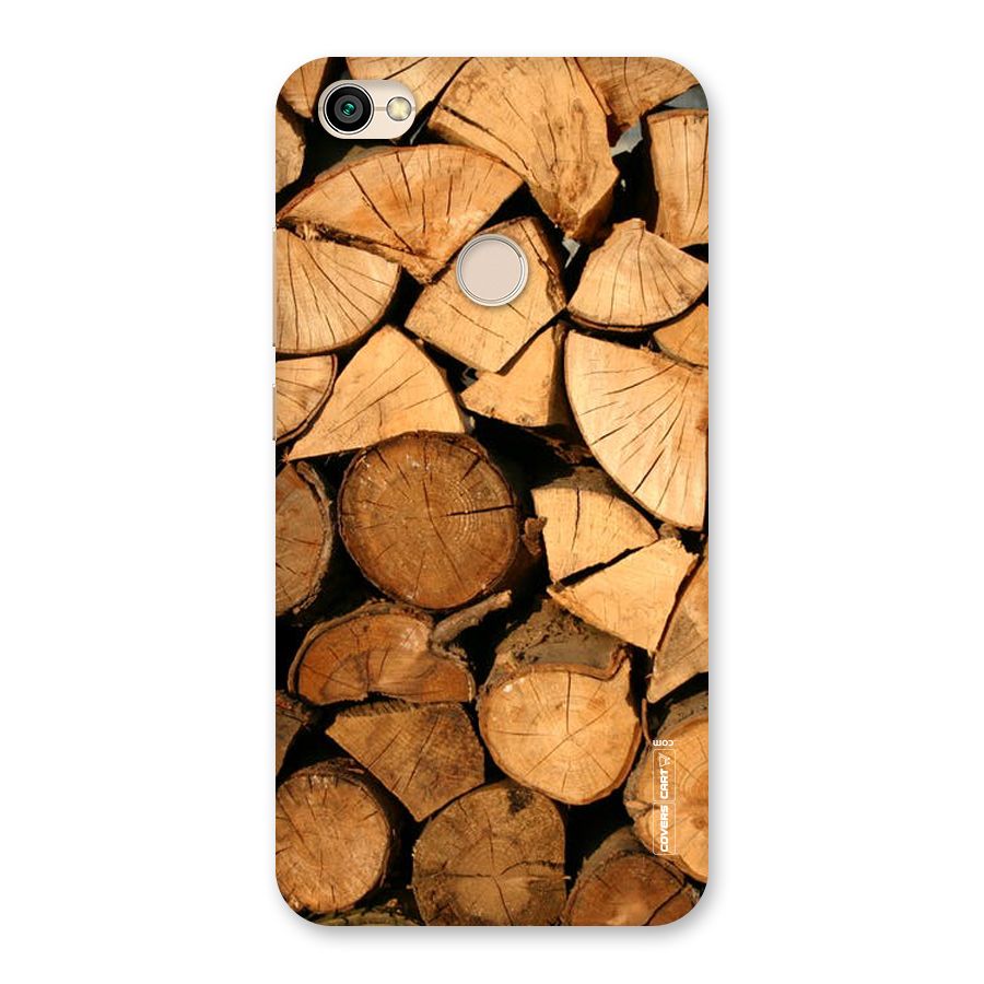 Wooden Logs Back Case for Redmi Y1 2017