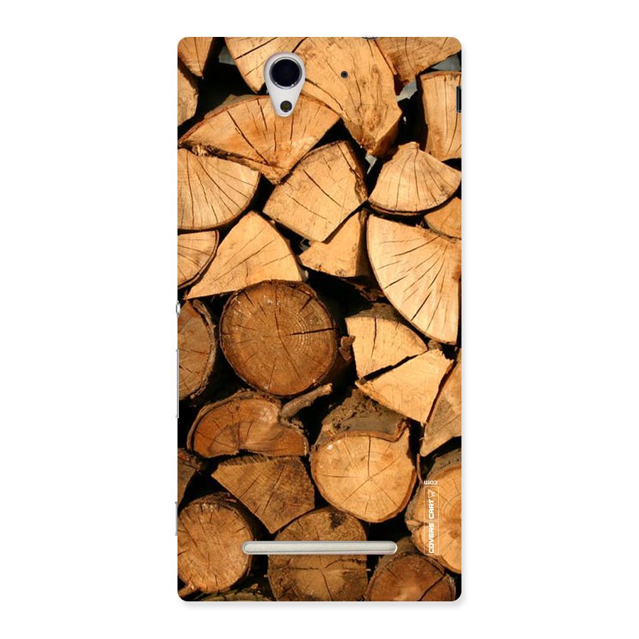 Wooden Logs Back Case for Sony Xperia C3