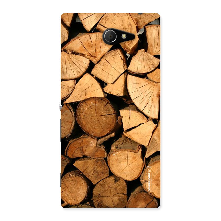 Wooden Logs Back Case for Sony Xperia M2