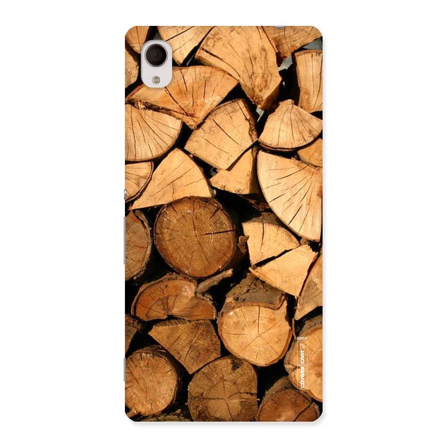 Wooden Logs Back Case for Sony Xperia M4