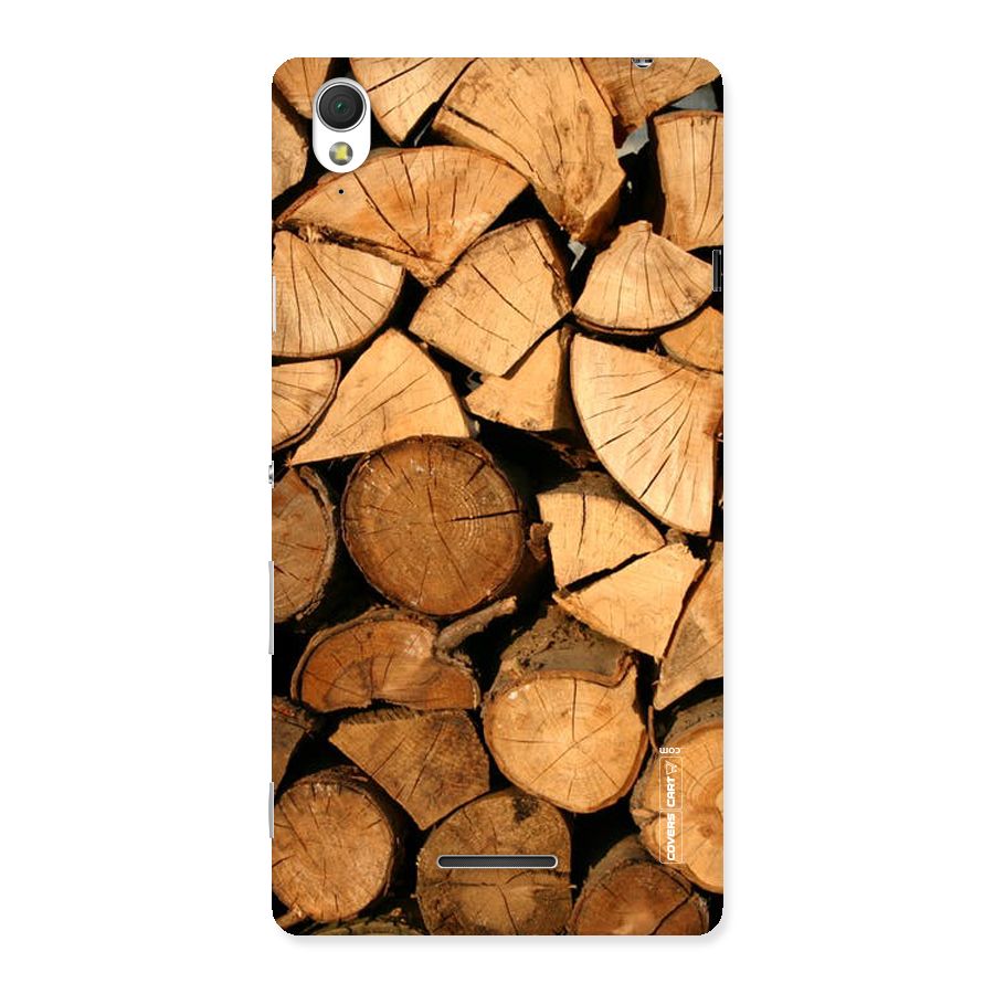 Wooden Logs Back Case for Sony Xperia T3