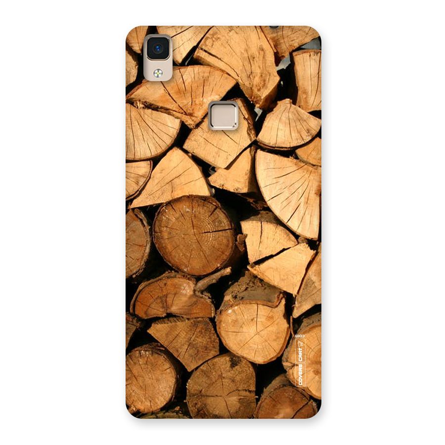 Wooden Logs Back Case for V3 Max