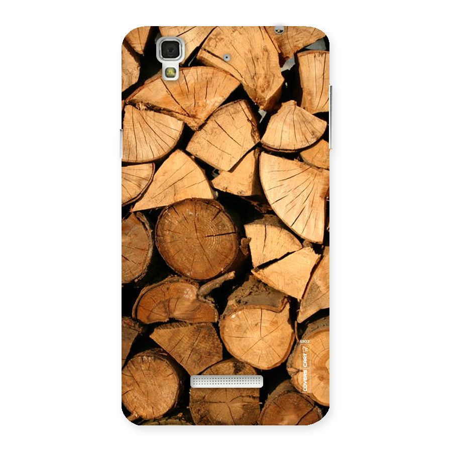 Wooden Logs Back Case for Yu Yureka