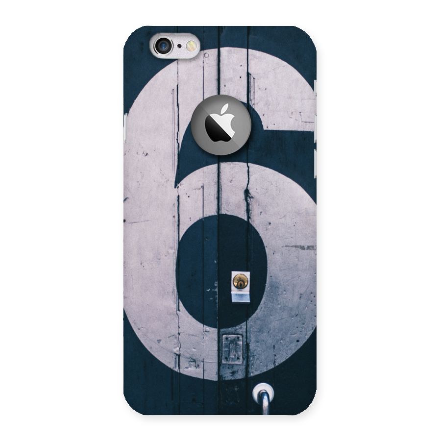 Wooden Six Back Case for iPhone 6 Logo Cut