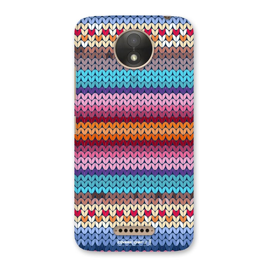 Woolen Back Case for Moto C Plus