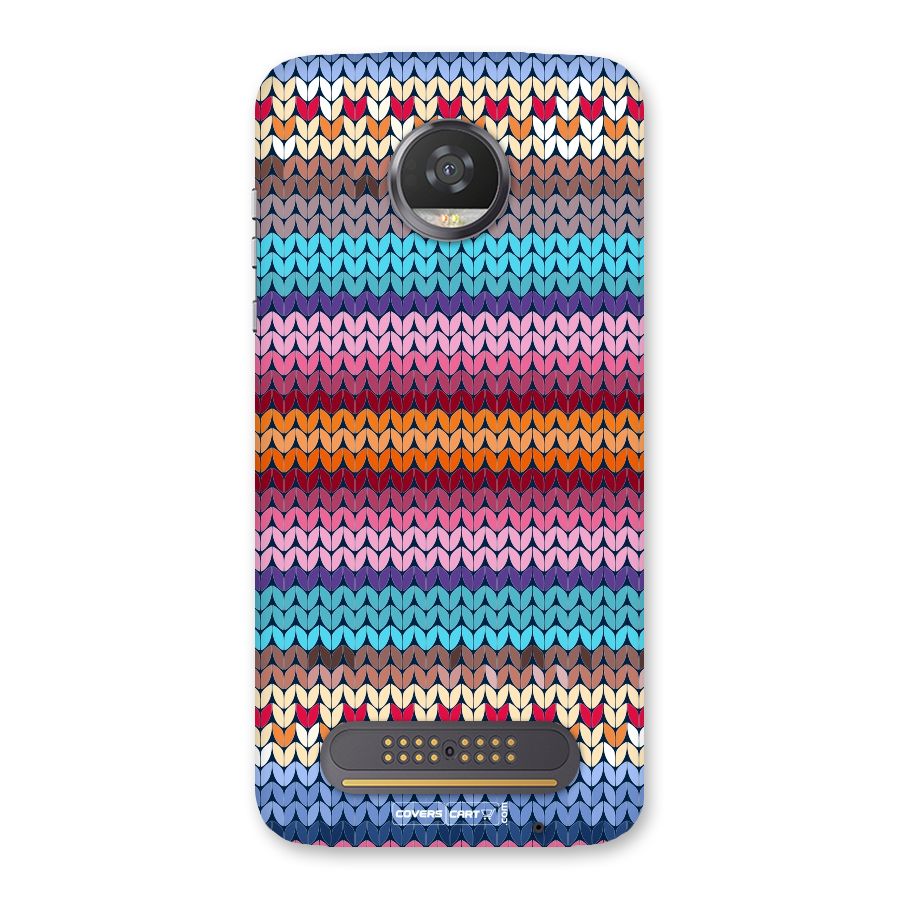 Woolen Back Case for Moto Z2 Play