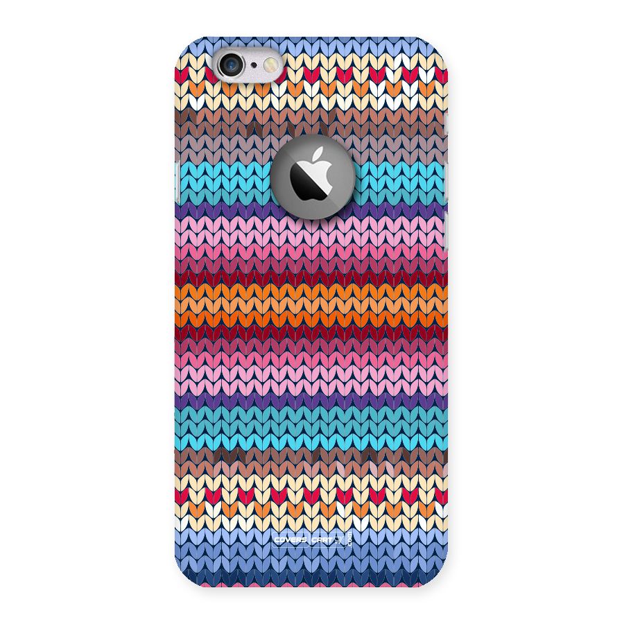 Woolen Back Case for iPhone 6 Logo Cut