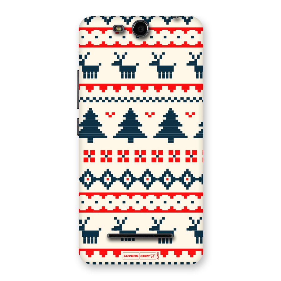 Christmas Design Pattern Back Case for Canvas Juice 3