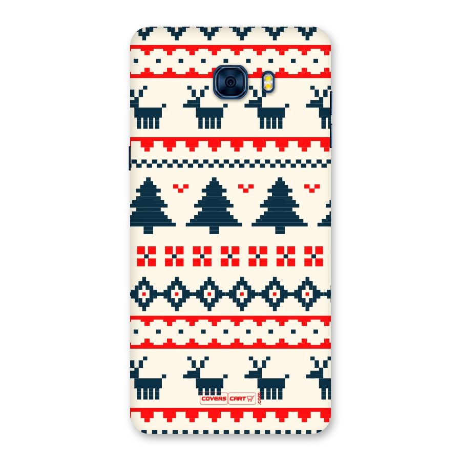Christmas Design Pattern Back Case for Galaxy C7 Pro