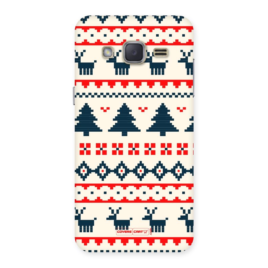 Christmas Design Pattern Back Case for Galaxy J2