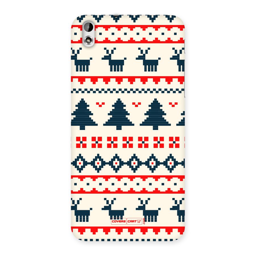 Christmas Design Pattern Back Case for HTC Desire 816g