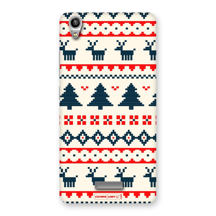 Christmas Design Pattern Back Case for Lava Pixel V1