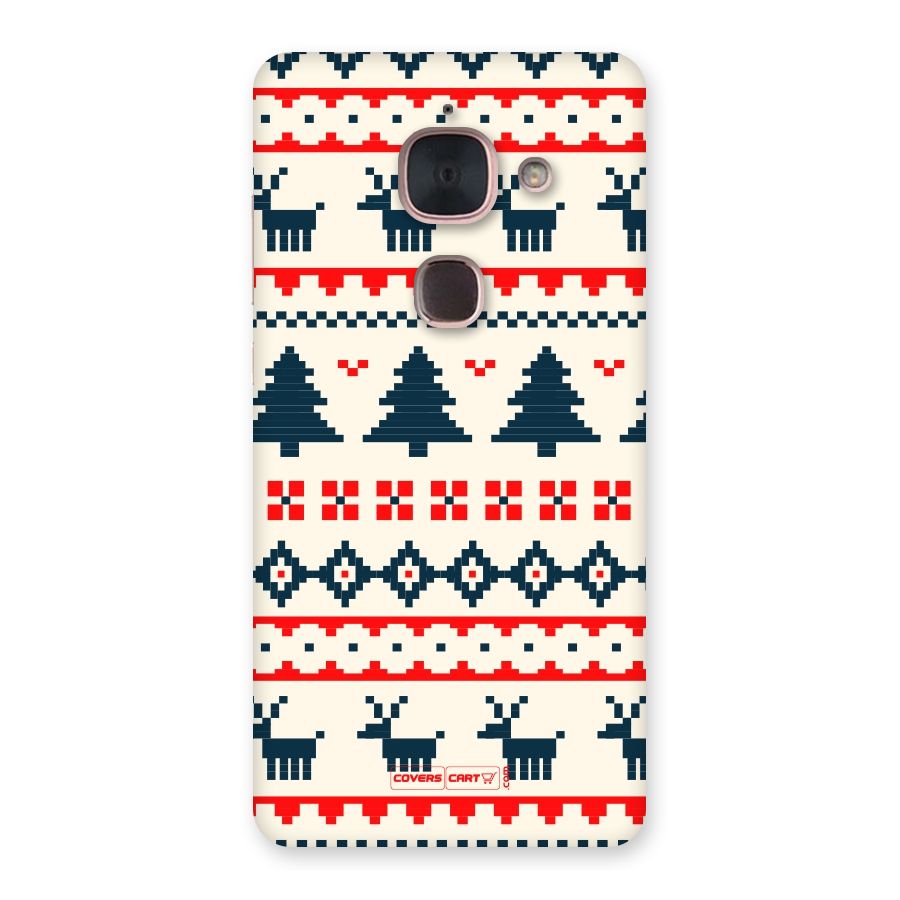Christmas Design Pattern Back Case for Le Max 2