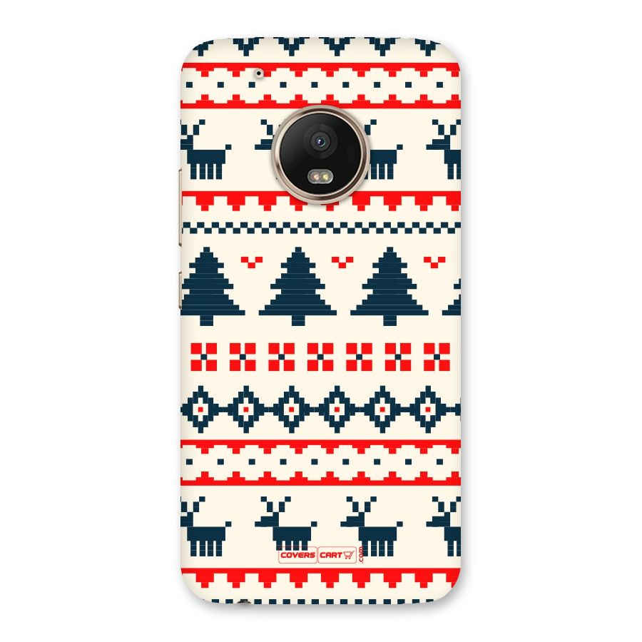 Christmas Design Pattern Back Case for Moto G5 Plus