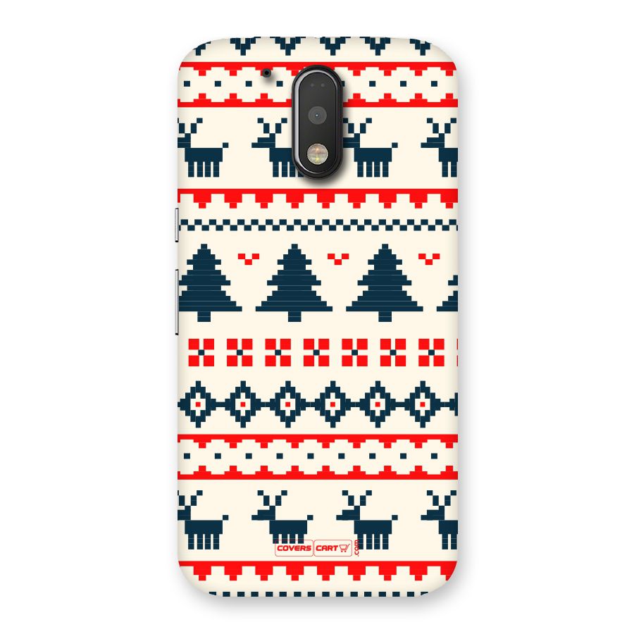 Christmas Design Pattern Back Case for Motorola Moto G4