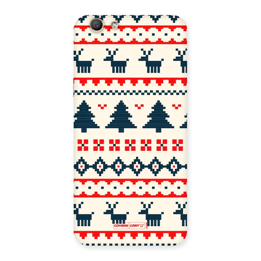 Christmas Design Pattern Back Case for Oppo F1s