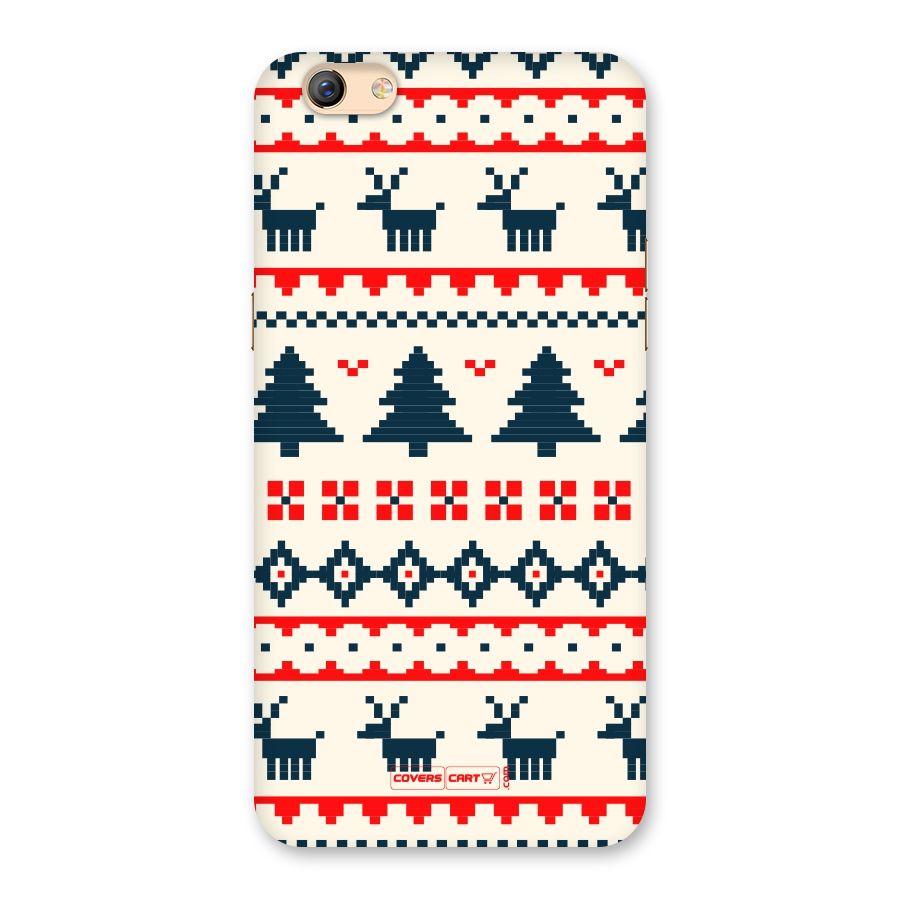 Christmas Design Pattern Back Case for Oppo F3 Plus
