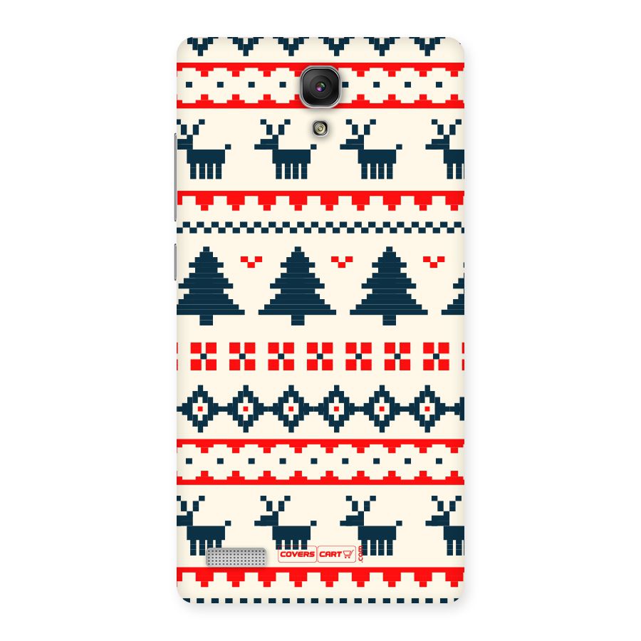 Christmas Design Pattern Back Case for Redmi Note Prime