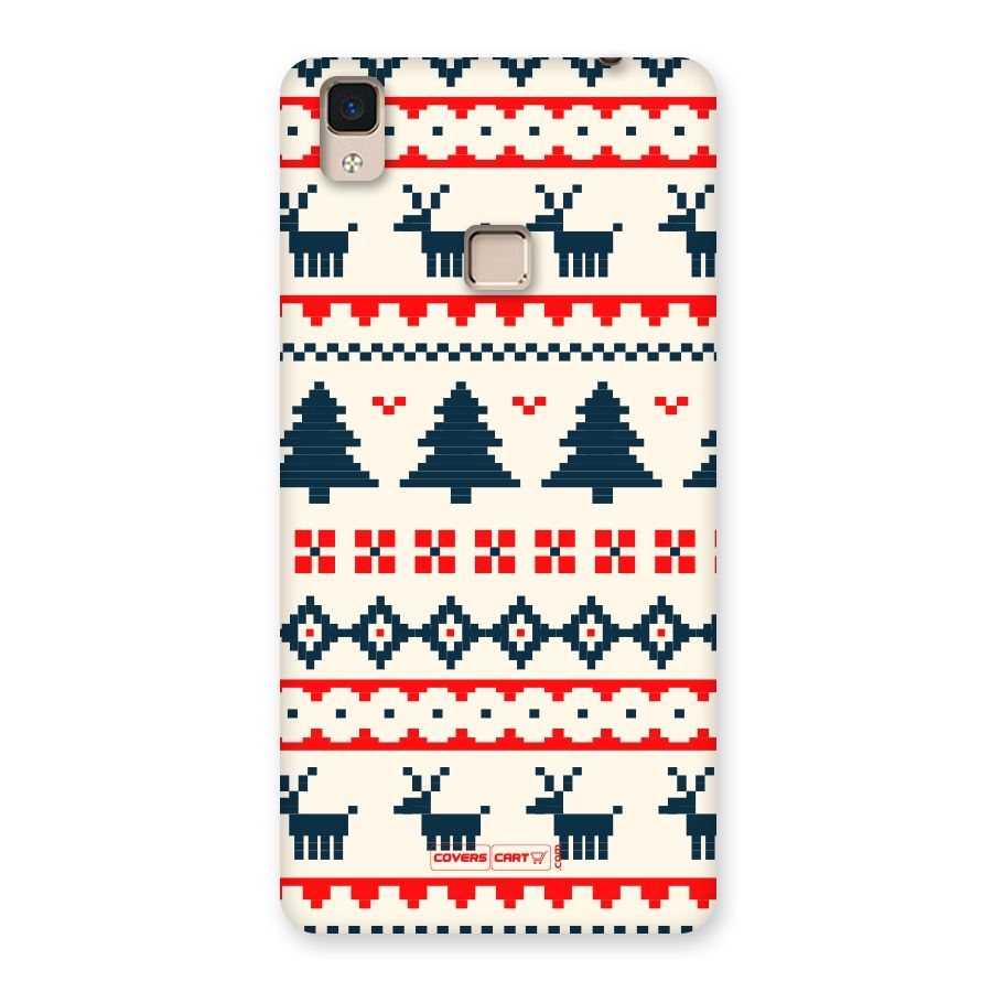 Christmas Design Pattern Back Case for V3 Max